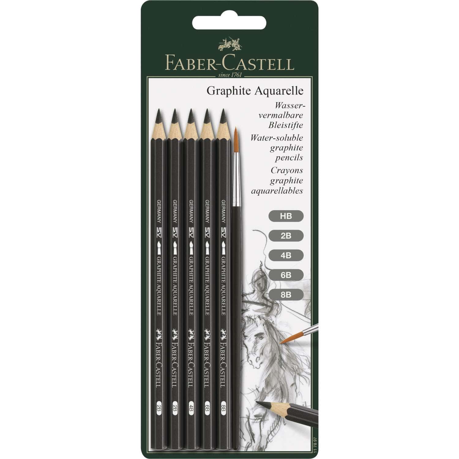 Set De Crayons Graphite Aquarelle Faber Castell